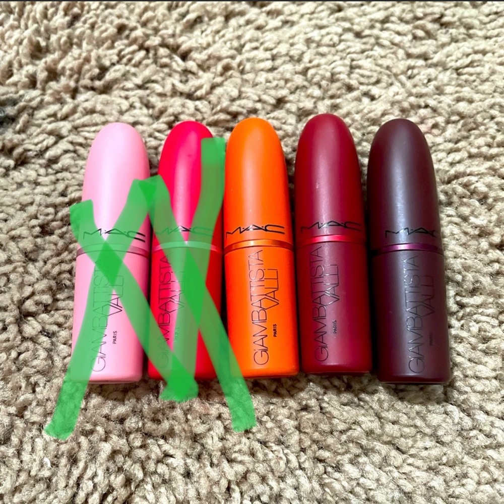 MAC GIAMBATTISTA VALLI LIPSTICKS LIMITED EDITION set of 3